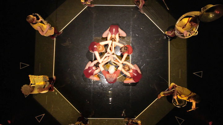 Perambulations by Christo Squier 6 Contemporary dancers, progressive brass band, lighting design, art rock music video