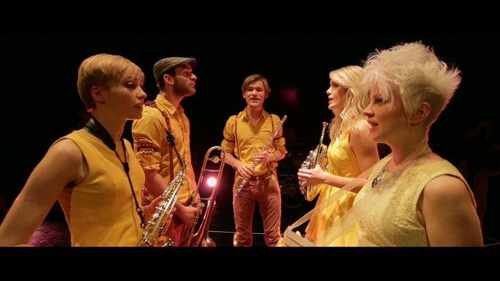 Perambulations by Christo Squier 6 Contemporary dancers, progressive brass band, lighting design, art rock music video