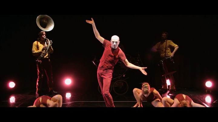 Perambulations by Christo Squier 6 Contemporary dancers, progressive brass band, lighting design, art rock music video