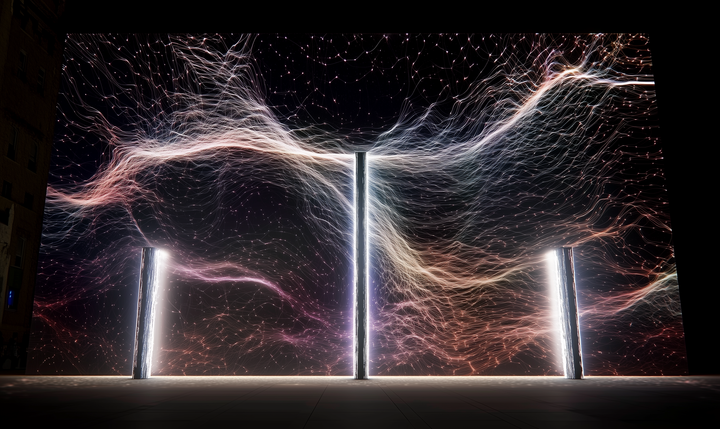 projection mapping audiovisual installation