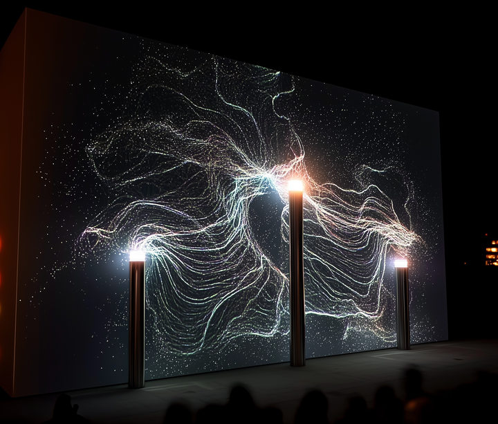projection mapping audiovisual installation
