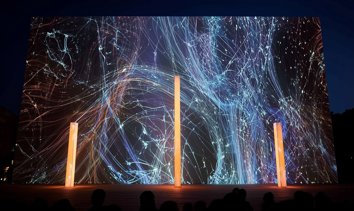 projection mapping audiovisual installation