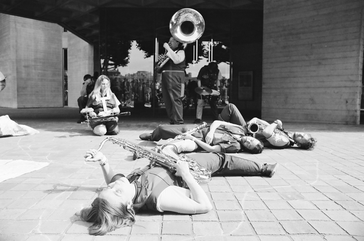 Perhaps Contraption present The Journey. A promenade street performance with integrated sign language, contemporary dance and visual vernacular