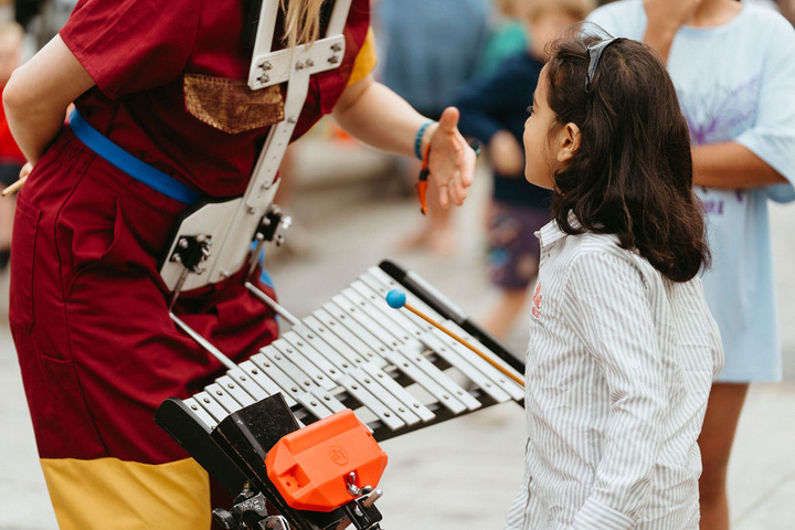 Perhaps Contraption present The Journey. A promenade street performance with integrated sign language, contemporary dance and visual vernacular