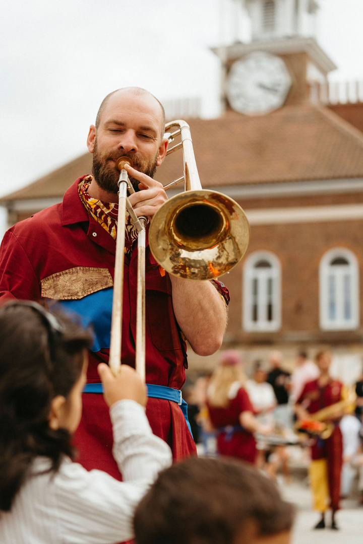 Perhaps Contraption present The Journey. A promenade street performance with integrated sign language, contemporary dance and visual vernacular