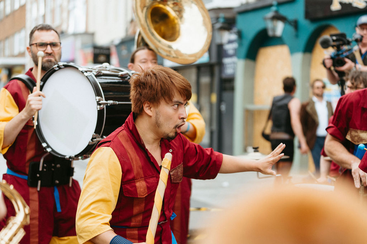 Perhaps Contraption present The Journey. A promenade street performance with integrated sign language, contemporary dance and visual vernacular