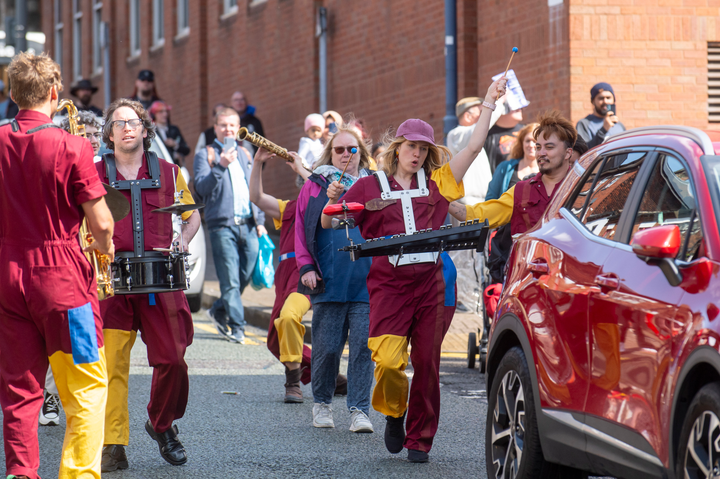 Perhaps Contraption present The Journey. A promenade street performance with integrated sign language, contemporary dance and visual vernacular