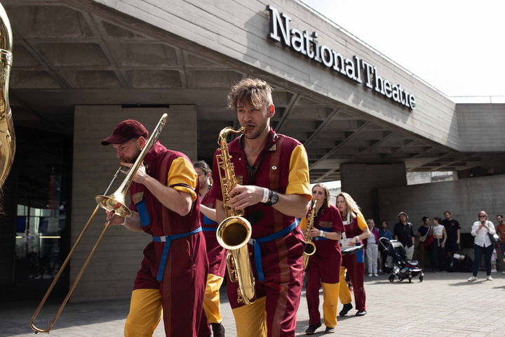 Perhaps Contraption present The Journey. A promenade street performance with integrated sign language, contemporary dance and visual vernacular