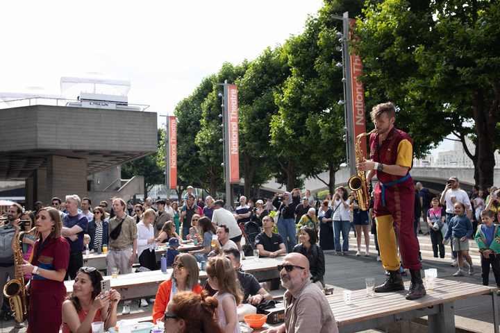 Perhaps Contraption present The Journey. A promenade street performance with integrated sign language, contemporary dance and visual vernacular