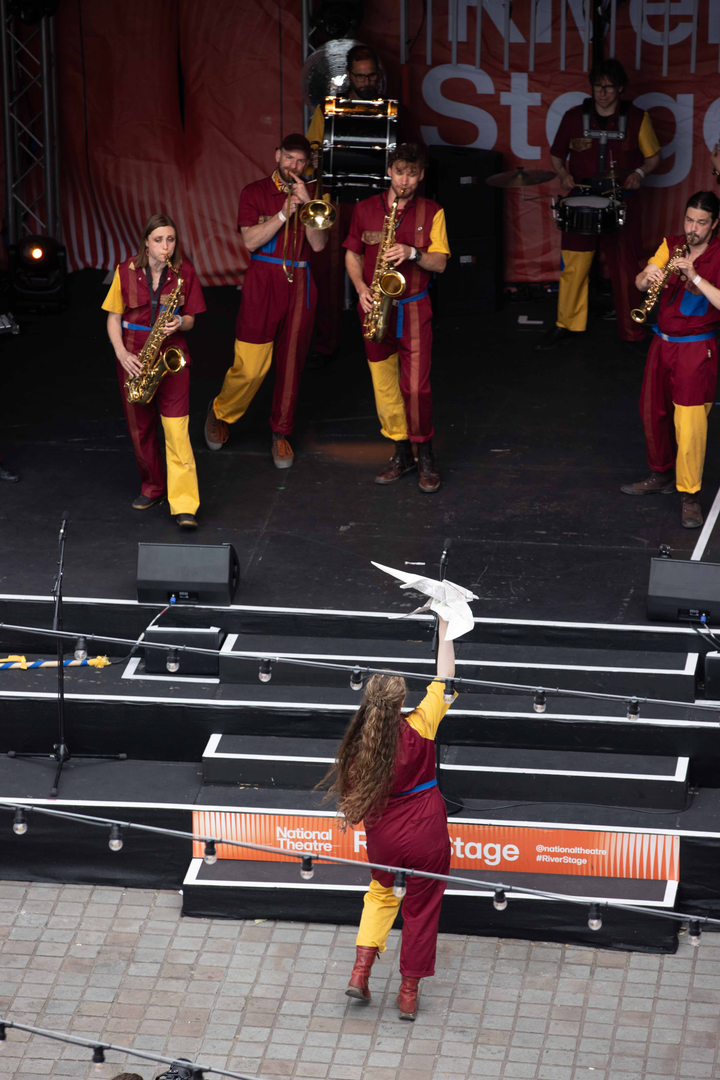 Perhaps Contraption present The Journey. A promenade street performance with integrated sign language, contemporary dance and visual vernacular