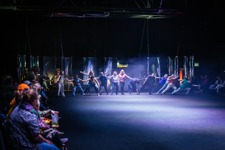 Particle Dance at Magna Science Adventure Centre. Improvised contemporary dance and music performance influenced by particle physics. Concept by Christo Squier