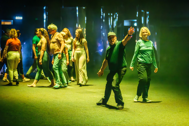 Particle Dance at Magna Science Adventure Centre. Improvised contemporary dance and music performance influenced by particle physics. Concept by Christo Squier