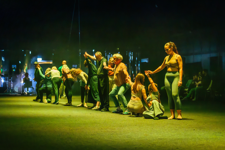 Particle Dance at Magna Science Adventure Centre. Improvised contemporary dance and music performance influenced by particle physics. Concept by Christo Squier