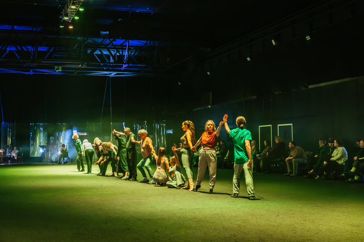 Particle Dance at Magna Science Adventure Centre. Improvised contemporary dance and music performance influenced by particle physics. Concept by Christo Squier