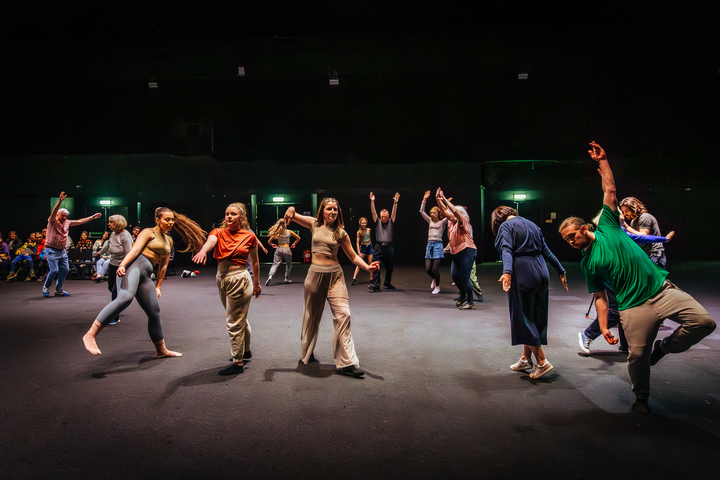 Particle Dance at Magna Science Adventure Centre. Improvised contemporary dance and music performance influenced by particle physics. Concept by Christo Squier